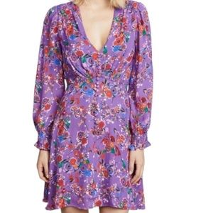 Saloni Purple mini Dress